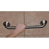 Moen SecureMount Grab Bar - Peened Grab Bar 1-1/4 x 12 with SecureMount Flange
