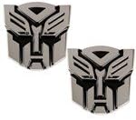 2 x Fashion TRANSFORMERS Emblem Badge ALLOY Auto Car Sticker Mark