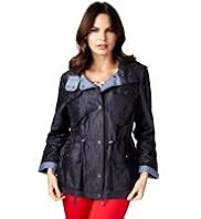 Per Una Funnel Neck Hooded Mac with Stormwear™