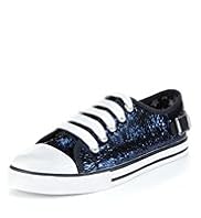 Buckle Glitter Trainers