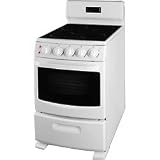 Summit White Pearl Series Freestanding Electric Range