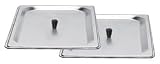 BroilKing SL-2 Two 1/2 Size Stainless Lids