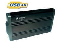SANDBERG USB 3.0 Hard Disk Box fuer 3.5z 8.9cm SATA Festplatte Bis 5 Gbit/s Schwartz Stromversorgung und USB3.0 Kabel inkludiert