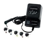 CostMad 6-Way 300mA max. AC to DC Universal Universelle Multi Voltage 3V / 4.5V / 6V / 7.5V / 9V / 12V Plug in Mains AC Power Adapter Adaptor Power Supply Replacement (Black)