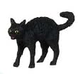 Dollhouse Miniature Black Frightened Cat