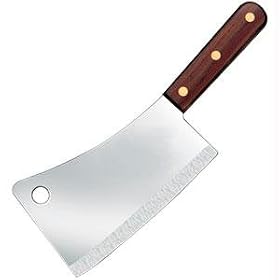 Forschner Victorinox Cleaver, 7 in x 3 in, 1 lb., Walnut Handle Model 40091 by Victorinox