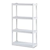 21Xg3RnnzuL. SL160  Iceberg 20843 Rough n Ready Open Storage System, 4 Shelves, 32 x 13 x 54, Platinum