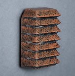 3017 Louvered Outdoor Light Wall Fixture in Rust