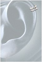 Earwrap® (tiny two band Earcuff) 6DSS Sterling Silver