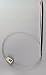 Silvalume Flexible Afghan Hook 22 Inch -Size G 6