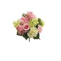 Allstate FBQ934-RO-GR 11 in. Hydrangea-Rose Bouquet Rose-Green- Case of 6