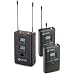 Azden 320 UPR Dual Channel Wireless Microphone System with Two 30BT Bodypack Transmitters and EX503L Lavalier Microphones
