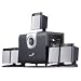 Electronics : Genius SW 5.1 1500 - PC multimedia home theater speaker system - 45 Watt (total) - black, metallic silver