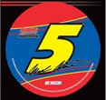 Mark Martin Kelloggs Round Vinyl Decal