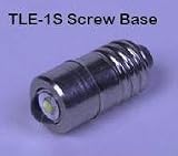 TerraLUX TLE-1S MiniStar1 1-Watt Screw Base LED Replacement Bulb for Use in 2-6 Cell C/D Maglite Flashlight
