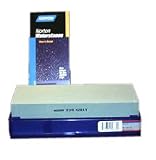 220 grit  Norton Waterstone,  1 x 3 x 8 in blue plastic hinged box