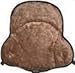 Saddle Cushion Brown Faux Sheep Skin- Western Saddle Size