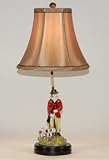 Jeanne Reed Staffordshire Styled Porcelain Hunter Table Lamp