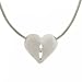 New Silver Heart Pendant Diamond Silver Snake Chain 925