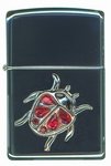 High Polish Chrome, Silver Ladybug Emblem