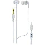 Noise Canceling Earbuds - Pink with White cord
