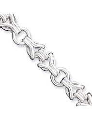 Sterling Silver Fancy Bracelet QG519-8"