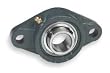 Dayton 3FCW4 Mounted Ball Bearing, Flange, 2 In Bore