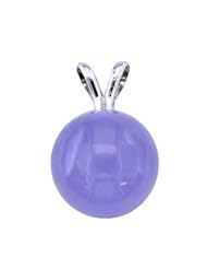 8mm Round Lavender Jade Pendant with Sterling Silver Split Bale Gift Box