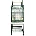 Kings Cages Small Parrot Cage w/Stand White