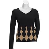 EP Pro Long Sleeve Argyle V-Neck Sweater
