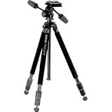 Sunpak Pro 523P Carbon Fiber Tripod with 3-Way Photo/Video Panhead & Quick Release, Supports 6.1 lbs.