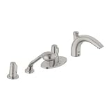 Grohe 19206AV0 Thermostatic Roman Tub Filler Trim, Satin Nickel