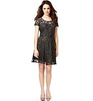 Petite Lace Skater Dress