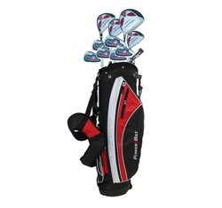 Powerbilt Dynasty Varsity Full Set (Driver, FW, #4 Hybrid, #5-Iron thru PW, Putter, Stand Bag)
