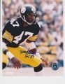 Mel Blount Autographed/Hand Signed Steelers 8x10 Photo with HOF 89 {pose 3}