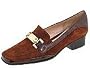 Amalfi by Rangoni Frizzy | Women's Slip-on Dress Shoes Legno Suede/Dark Brown Croc Patent