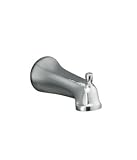 Kohler K-10589-BRZ Bancroft Wall-Mount Diverter Bath Spout with Slip-Fit Connection, Oil-Rubbed Bronze