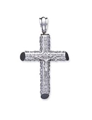 Sterling Silver CZ Cross Pendant QC4362"