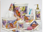 Butterfly Garden Bath Accessories