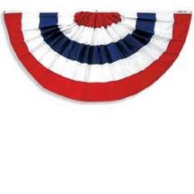 Red-white-blue Stripes Full Fan by Arkansas Flag and Banner