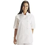 White Swan Short Sleeve Basic 8-button Chef Jacket