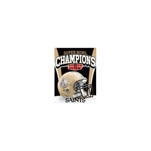 Buy New Orleans Saints Super Bowl XLIV Champions 27x37 Vertical Flag
