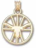 21XkUa2QtfL. SL160  Texas Longhorns Longhorn Pierced Basketball Pendant   10KT Gold Jewelry