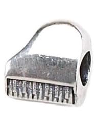 Sterling Silver Piano Zable Bead Charm BZ1406