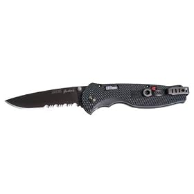 SOG Specialty Knives & Tools TFSA-98 Flash II 1/2 Serrated, Black TiNi