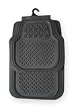 Westward 1EBB2 Floor Mat Set Of 4, Gray, L 33 1/2 In