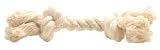 2 Knot Small Tug Rope Bone - White (5 inch)