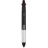Pilot Dr. Grip 4+1 Multifunction Ballpoint Pen + Pencil, Assorted Color Inks, Black Barrel, 1-Pack (36220)