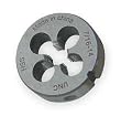 Westward 2LWU9 Rd Solid Die, HSS, 1/4-32, 1 In OD