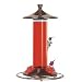 Brushed Metal Glass Hummingbird Feeder 12 Oz